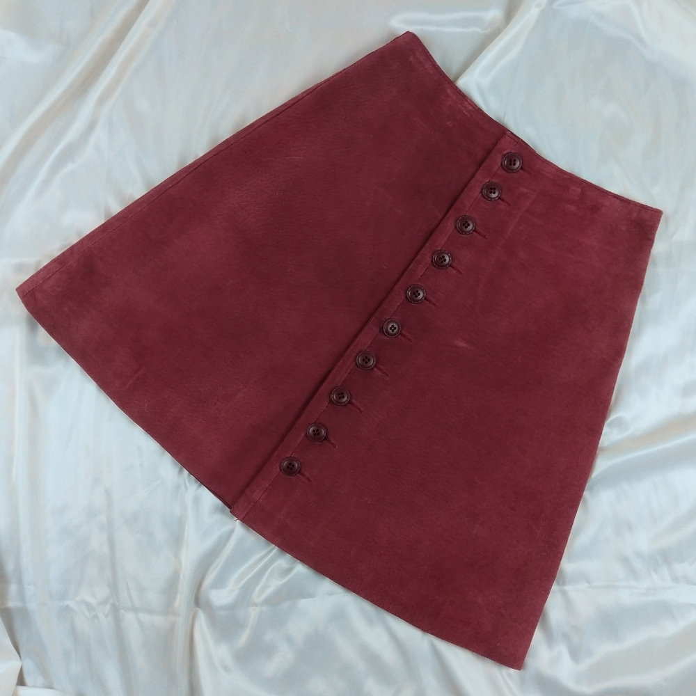 🖤SOLD🖤Vintage Express dusty rose suede skirt